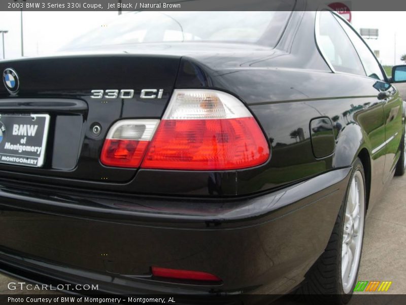 Jet Black / Natural Brown 2003 BMW 3 Series 330i Coupe