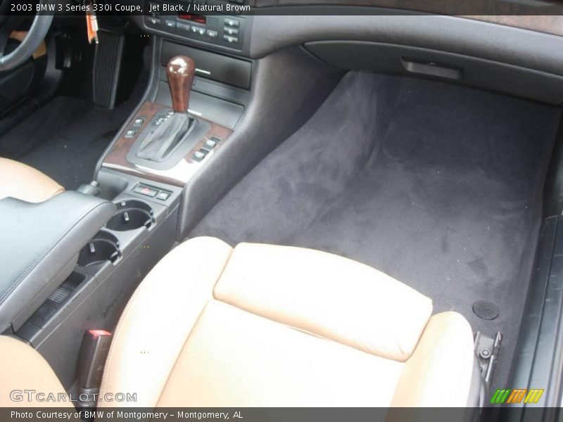 Jet Black / Natural Brown 2003 BMW 3 Series 330i Coupe