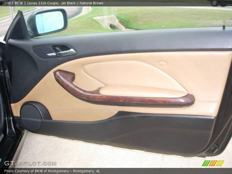Jet Black / Natural Brown 2003 BMW 3 Series 330i Coupe