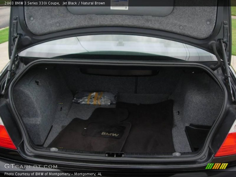 Jet Black / Natural Brown 2003 BMW 3 Series 330i Coupe