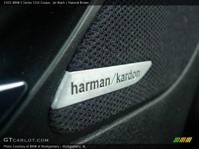 Jet Black / Natural Brown 2003 BMW 3 Series 330i Coupe