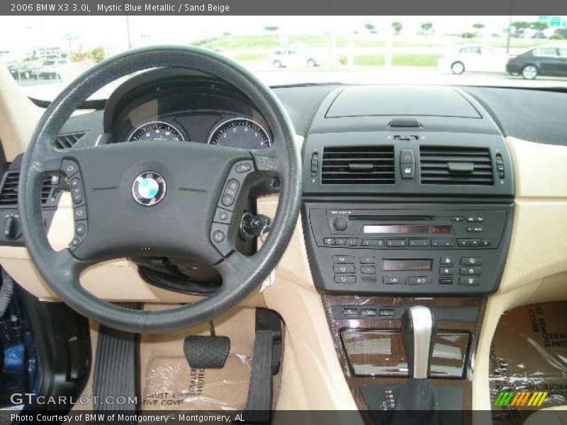 Mystic Blue Metallic / Sand Beige 2006 BMW X3 3.0i