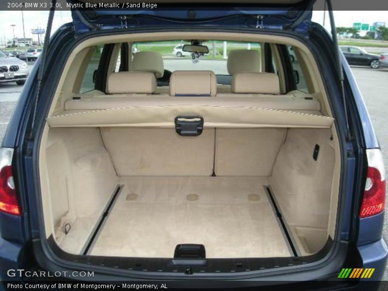 Mystic Blue Metallic / Sand Beige 2006 BMW X3 3.0i