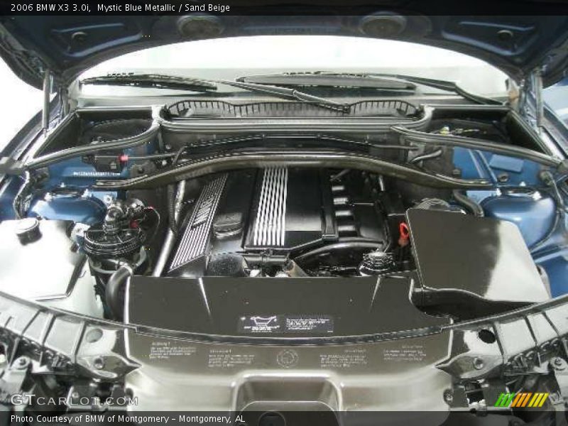 Mystic Blue Metallic / Sand Beige 2006 BMW X3 3.0i