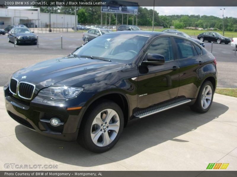 Jet Black / Black Nevada Leather 2009 BMW X6 xDrive35i