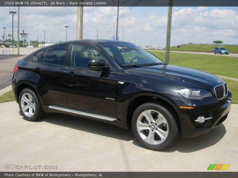 Jet Black / Black Nevada Leather 2009 BMW X6 xDrive35i
