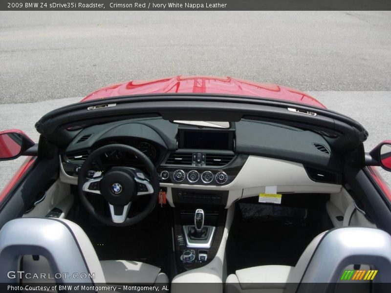 Crimson Red / Ivory White Nappa Leather 2009 BMW Z4 sDrive35i Roadster