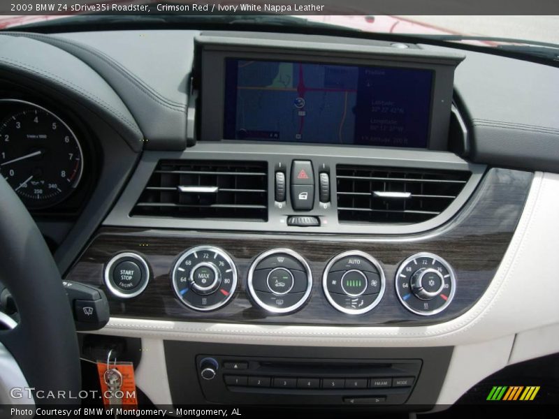 Crimson Red / Ivory White Nappa Leather 2009 BMW Z4 sDrive35i Roadster