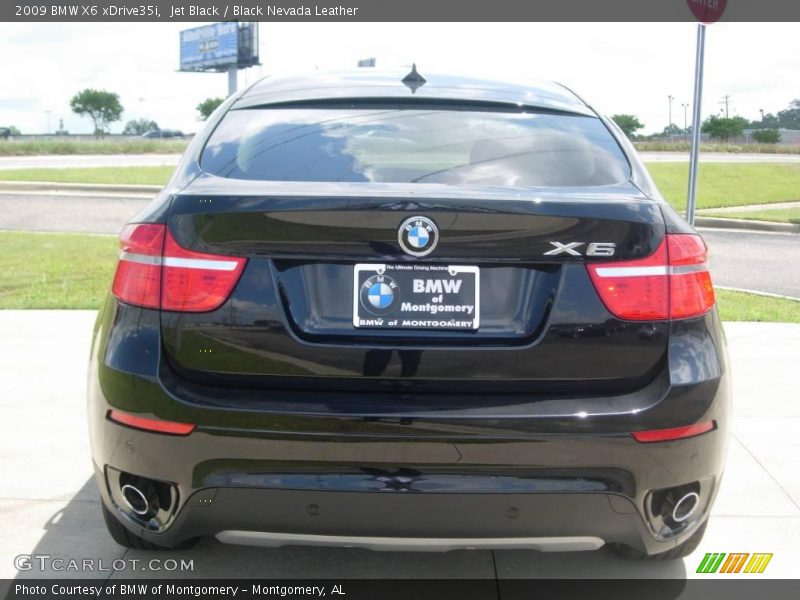 Jet Black / Black Nevada Leather 2009 BMW X6 xDrive35i