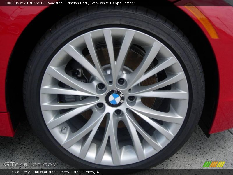 Crimson Red / Ivory White Nappa Leather 2009 BMW Z4 sDrive35i Roadster
