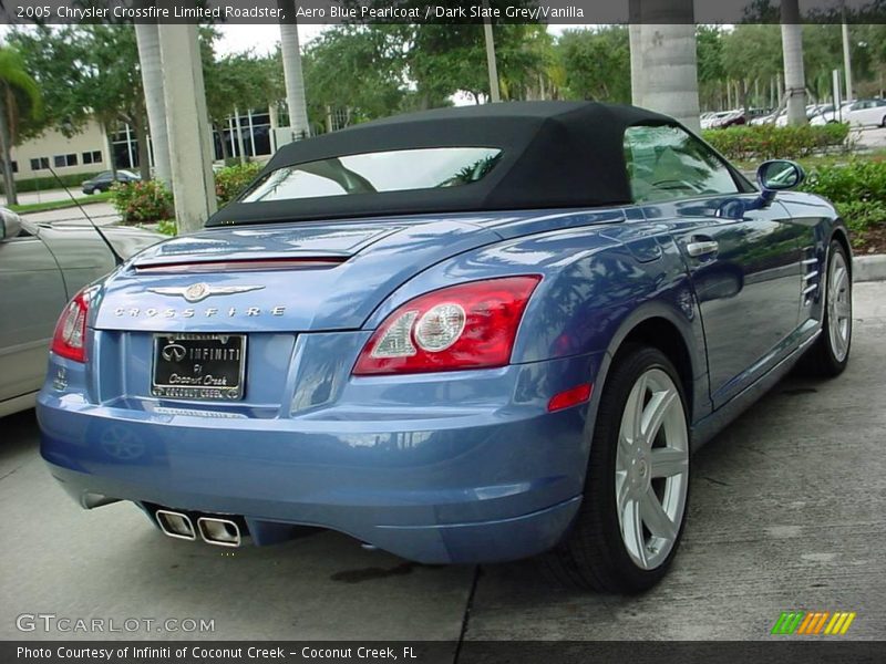Aero Blue Pearlcoat / Dark Slate Grey/Vanilla 2005 Chrysler Crossfire Limited Roadster