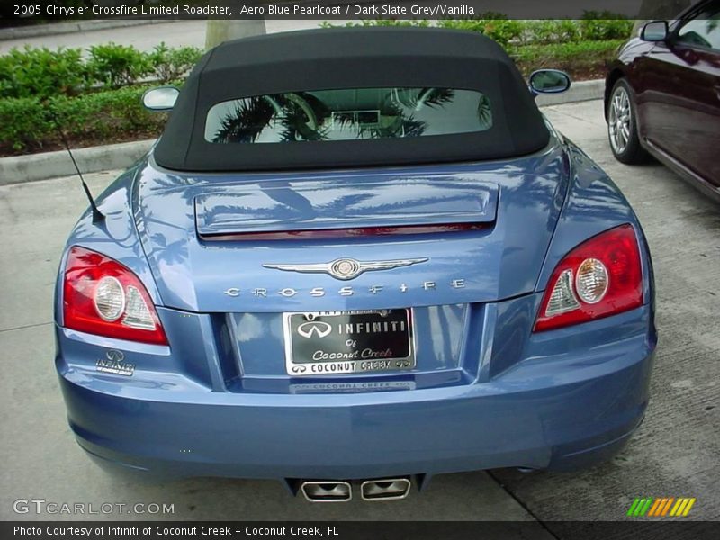 Aero Blue Pearlcoat / Dark Slate Grey/Vanilla 2005 Chrysler Crossfire Limited Roadster