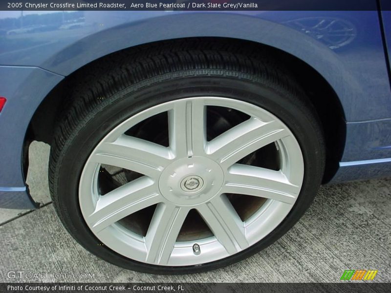 Aero Blue Pearlcoat / Dark Slate Grey/Vanilla 2005 Chrysler Crossfire Limited Roadster