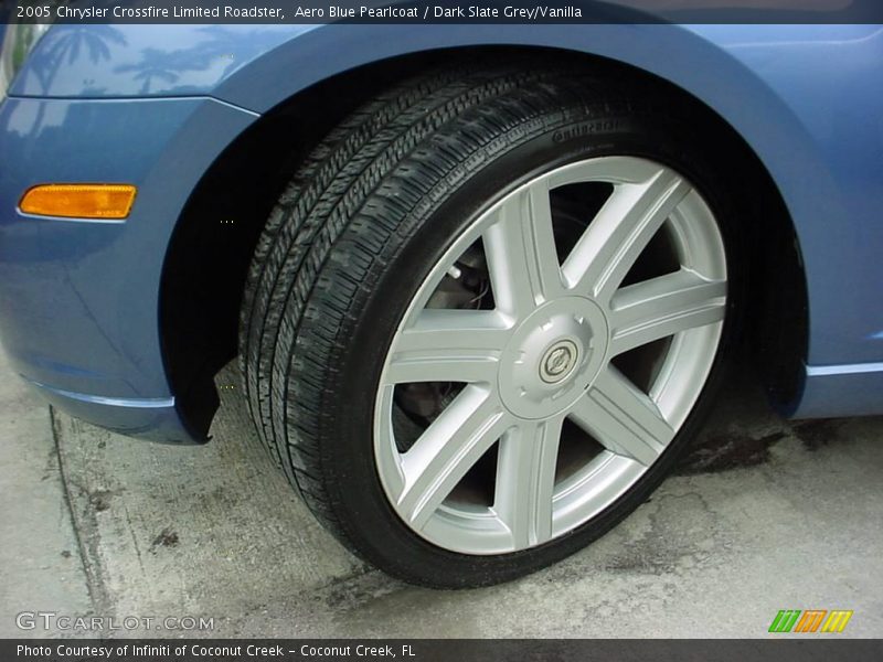 Aero Blue Pearlcoat / Dark Slate Grey/Vanilla 2005 Chrysler Crossfire Limited Roadster