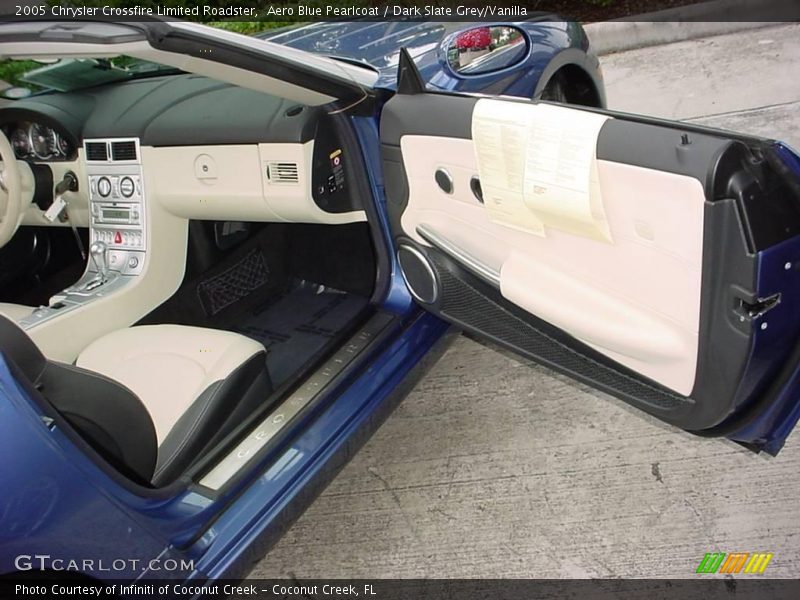 Aero Blue Pearlcoat / Dark Slate Grey/Vanilla 2005 Chrysler Crossfire Limited Roadster