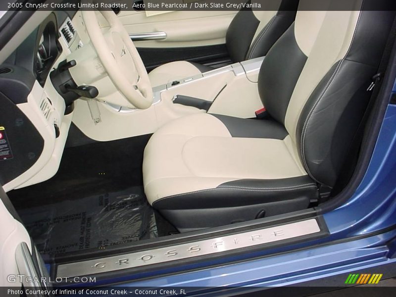 Aero Blue Pearlcoat / Dark Slate Grey/Vanilla 2005 Chrysler Crossfire Limited Roadster