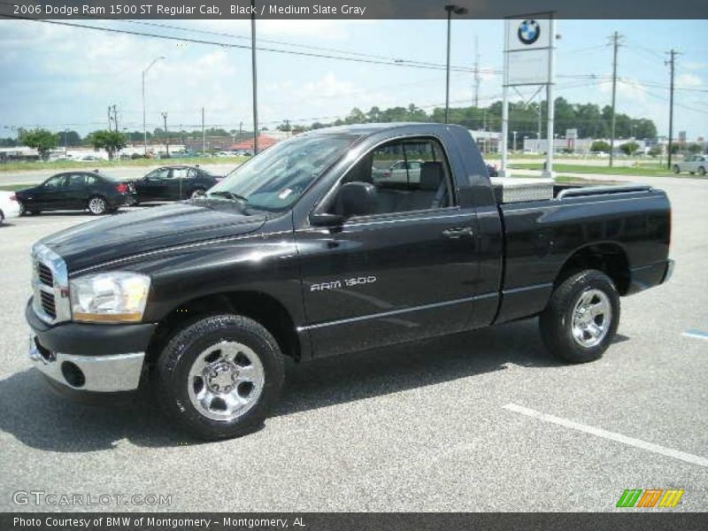 Black / Medium Slate Gray 2006 Dodge Ram 1500 ST Regular Cab
