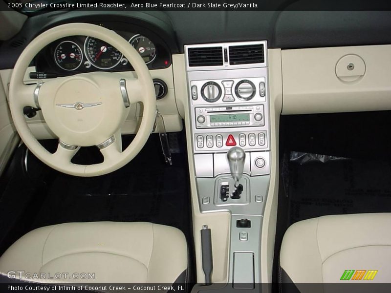 Aero Blue Pearlcoat / Dark Slate Grey/Vanilla 2005 Chrysler Crossfire Limited Roadster