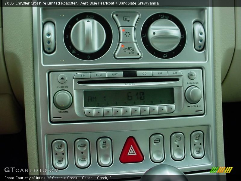 Aero Blue Pearlcoat / Dark Slate Grey/Vanilla 2005 Chrysler Crossfire Limited Roadster