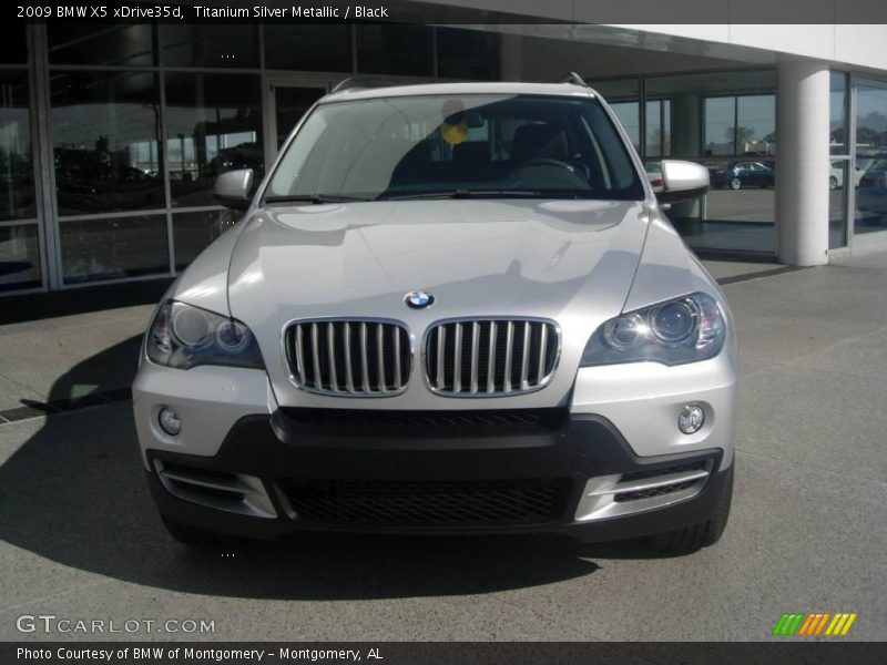 Titanium Silver Metallic / Black 2009 BMW X5 xDrive35d