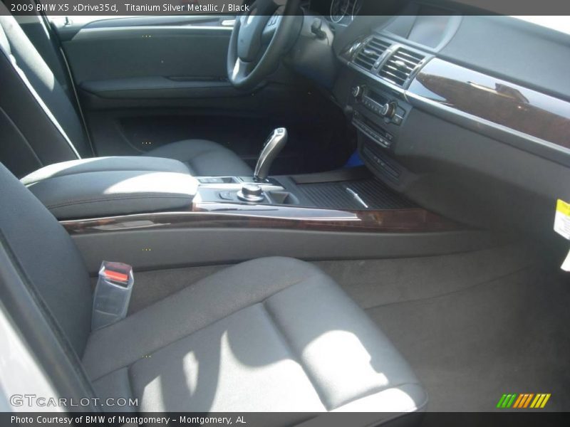 Titanium Silver Metallic / Black 2009 BMW X5 xDrive35d