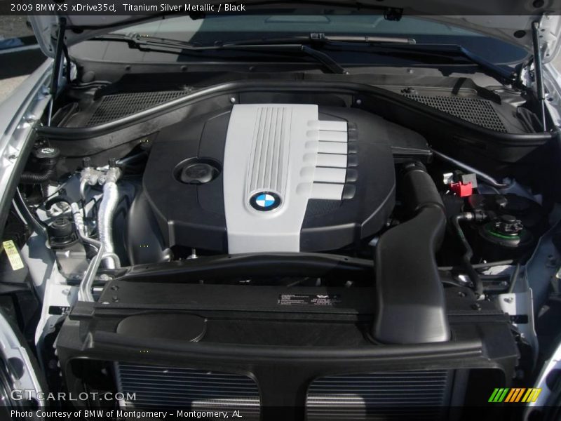 Titanium Silver Metallic / Black 2009 BMW X5 xDrive35d