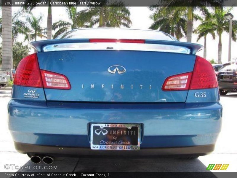 Caribbean Blue Pearl / Willow 2003 Infiniti G 35 Sedan