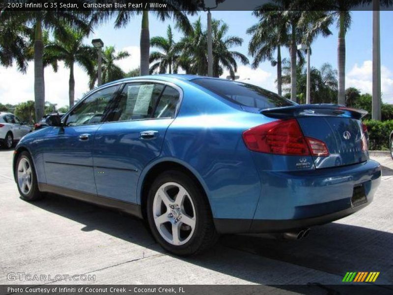 Caribbean Blue Pearl / Willow 2003 Infiniti G 35 Sedan