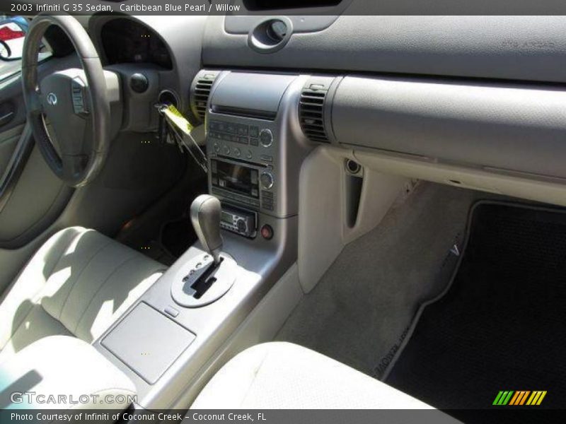 Caribbean Blue Pearl / Willow 2003 Infiniti G 35 Sedan