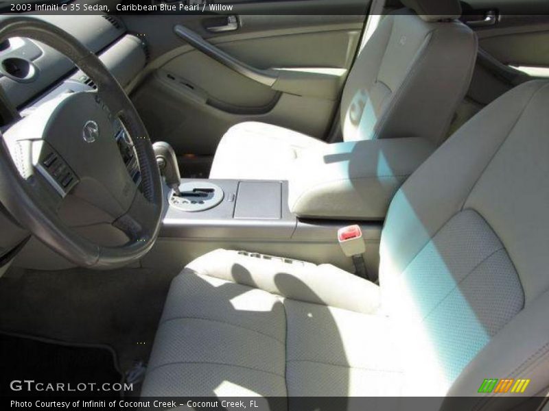 Caribbean Blue Pearl / Willow 2003 Infiniti G 35 Sedan