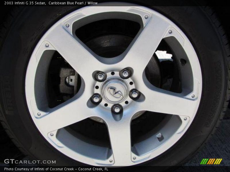 Caribbean Blue Pearl / Willow 2003 Infiniti G 35 Sedan