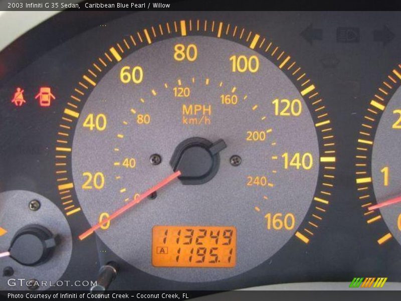 Caribbean Blue Pearl / Willow 2003 Infiniti G 35 Sedan