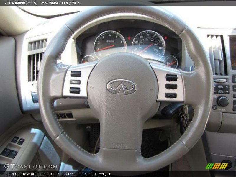 Ivory White Pearl / Willow 2004 Infiniti FX 35