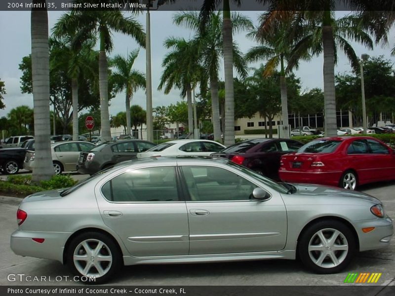 Brilliant Silver Metallic / Willow 2004 Infiniti I 35