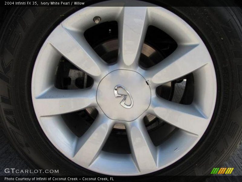 Ivory White Pearl / Willow 2004 Infiniti FX 35