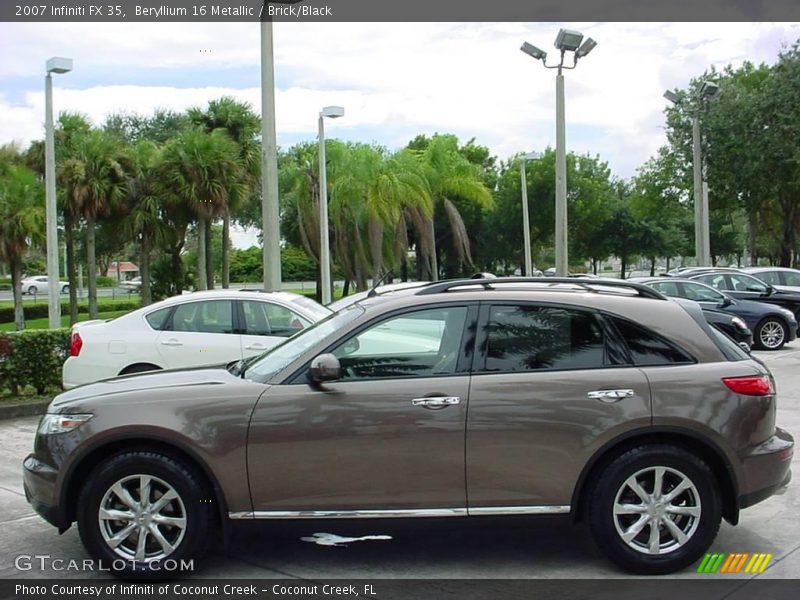 Beryllium 16 Metallic / Brick/Black 2007 Infiniti FX 35
