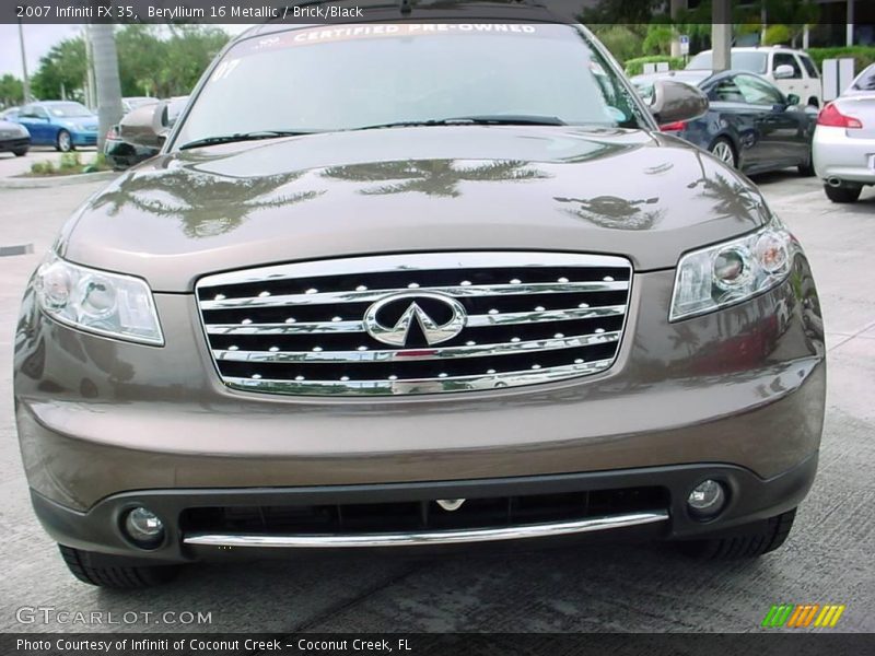 Beryllium 16 Metallic / Brick/Black 2007 Infiniti FX 35