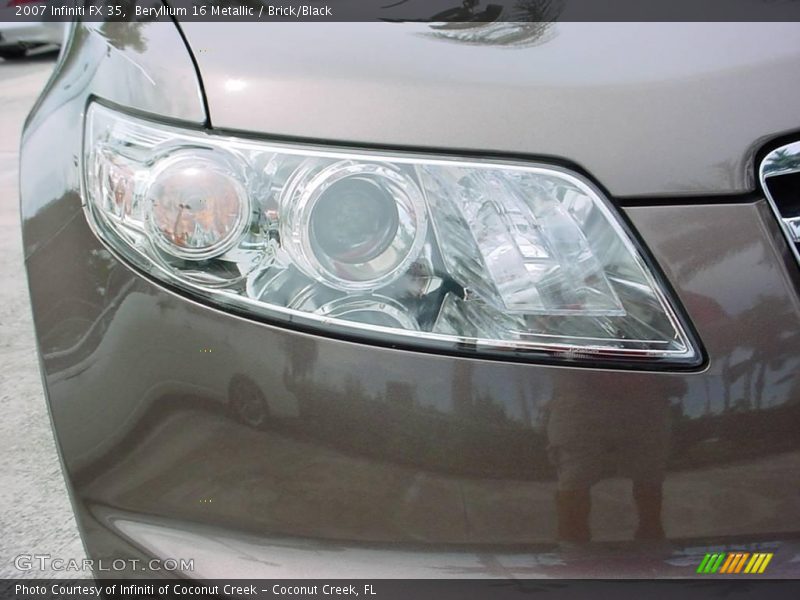 Beryllium 16 Metallic / Brick/Black 2007 Infiniti FX 35