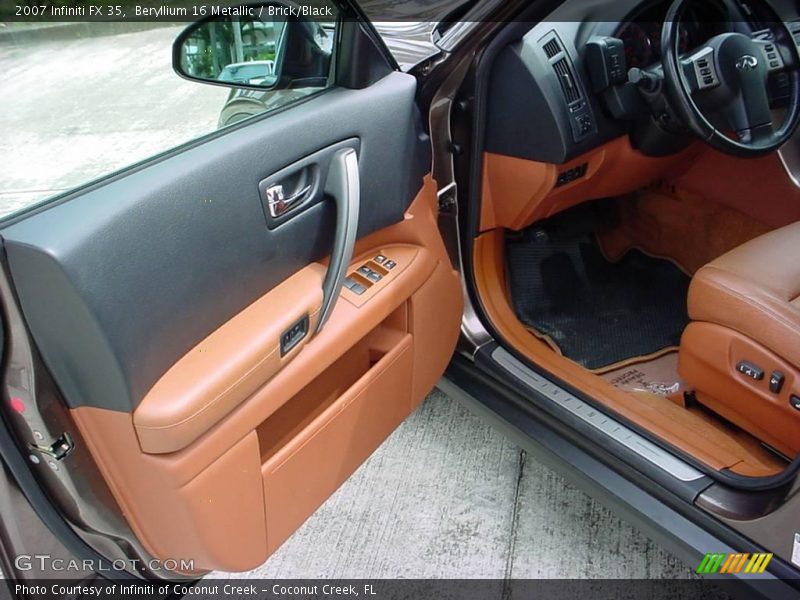 Beryllium 16 Metallic / Brick/Black 2007 Infiniti FX 35