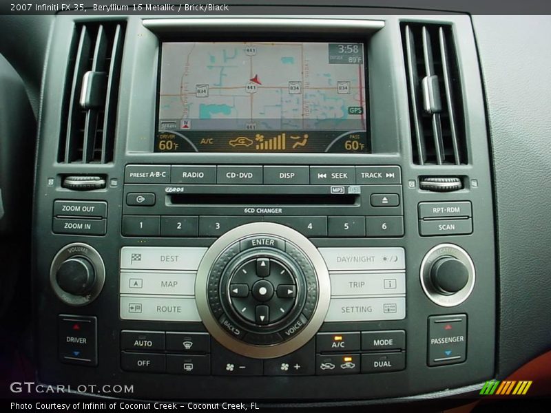 Beryllium 16 Metallic / Brick/Black 2007 Infiniti FX 35