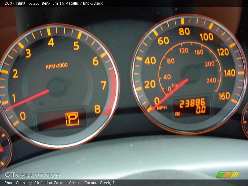 Beryllium 16 Metallic / Brick/Black 2007 Infiniti FX 35