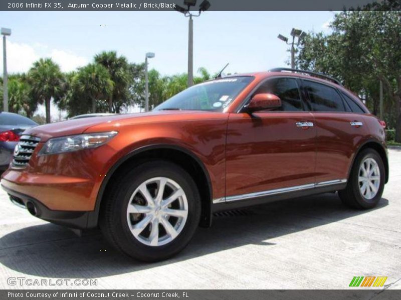 Autumn Copper Metallic / Brick/Black 2006 Infiniti FX 35
