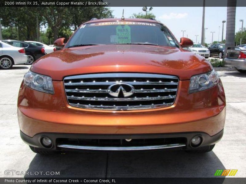 Autumn Copper Metallic / Brick/Black 2006 Infiniti FX 35