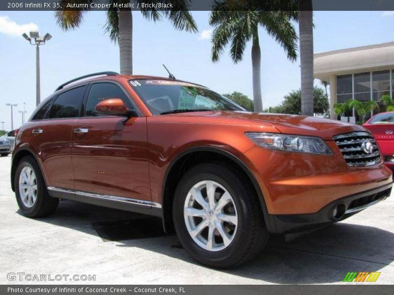 Autumn Copper Metallic / Brick/Black 2006 Infiniti FX 35