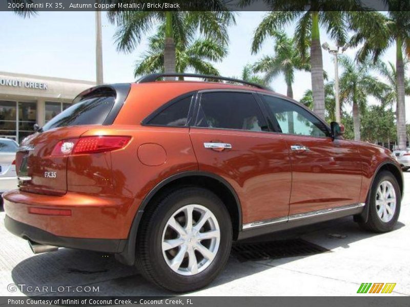 Autumn Copper Metallic / Brick/Black 2006 Infiniti FX 35