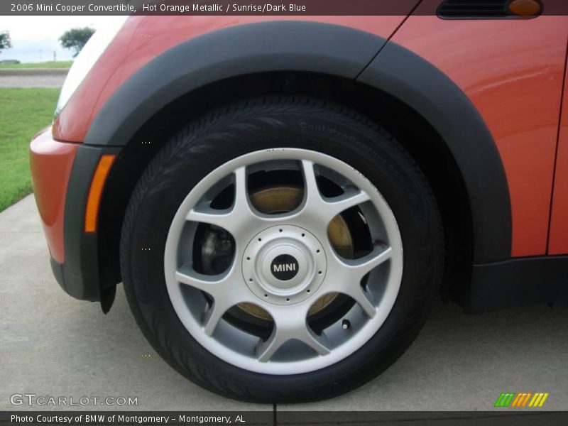 Hot Orange Metallic / Sunrise/Dark Blue 2006 Mini Cooper Convertible