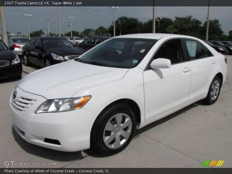 Super White / Ash 2007 Toyota Camry LE V6