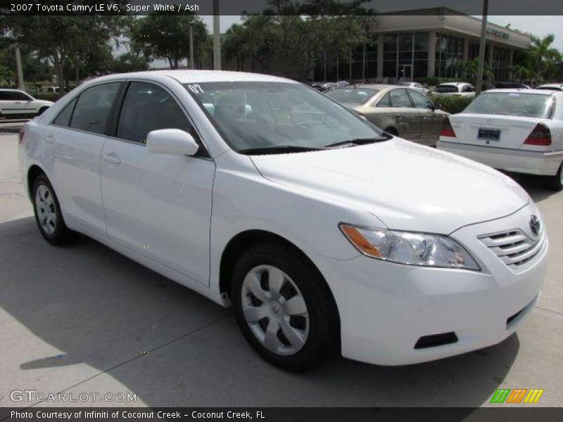 Super White / Ash 2007 Toyota Camry LE V6