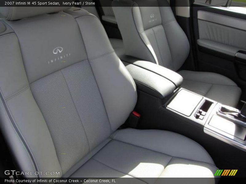 Ivory Pearl / Stone 2007 Infiniti M 45 Sport Sedan