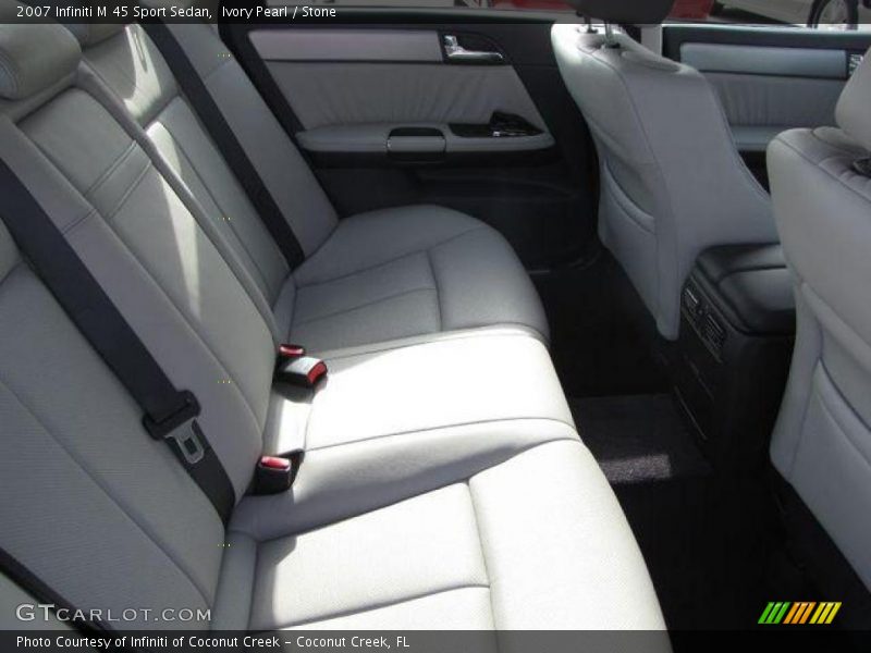 Ivory Pearl / Stone 2007 Infiniti M 45 Sport Sedan